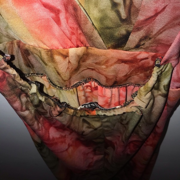 Backless Multi-Color Halter Top Maxi Dress - Picture 2 of 4